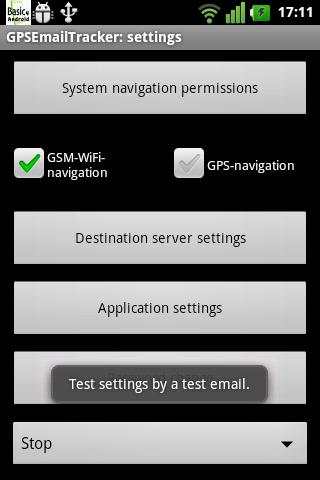 GpsEmailTracker Light screenshot 1