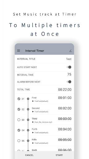 FlatTimer - Tick&Music, Timer, Interval, Stopwatch screenshot 4
