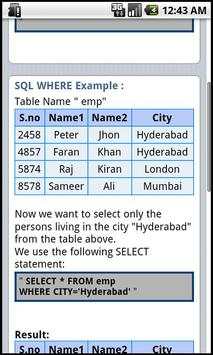 SQL Quick Tutorial screenshot 2