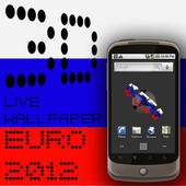 3D CLOCK RUSSIA FLAG WALLPAPER icon