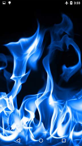 Blue Fire Live Wallpaper 3D screenshot 1