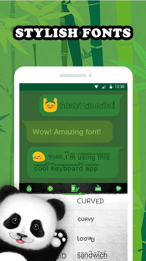 Panda Keyboard Theme скриншот 3