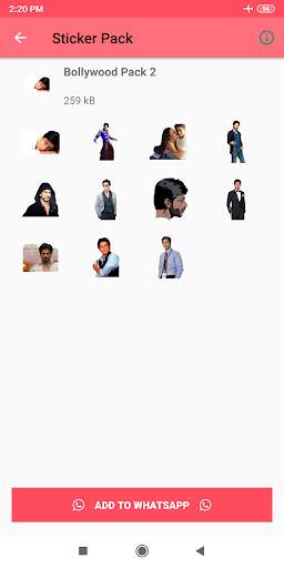Bollywood stickers for whatsapp - WAStickerApps screenshot 5