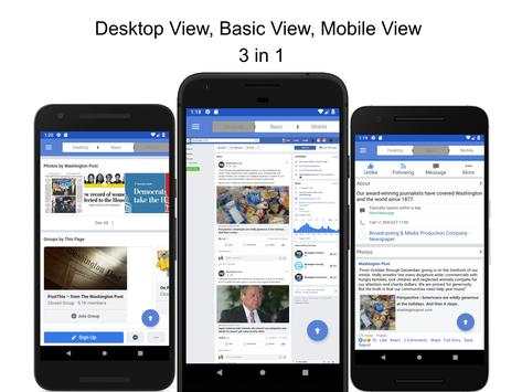 Desktop View for Facebook - Lock Screen screenshot 1
