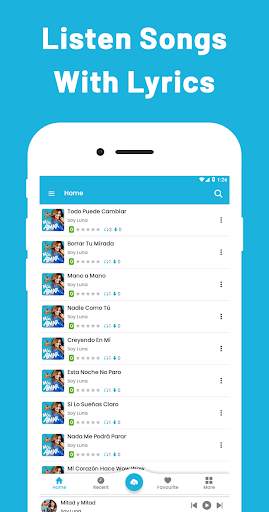 Musiclide - Luna Player Music Jojjo Offline Lyrics screenshot 4