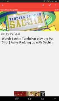 Cricket Coaching RHB screenshot 5