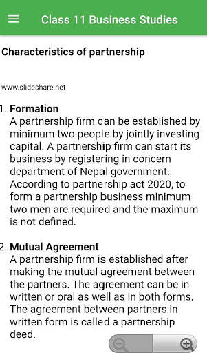 NEB Class 11 Business Studies Notes Offline screenshot 6