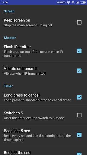 IR remote for Sony camera screenshot 8