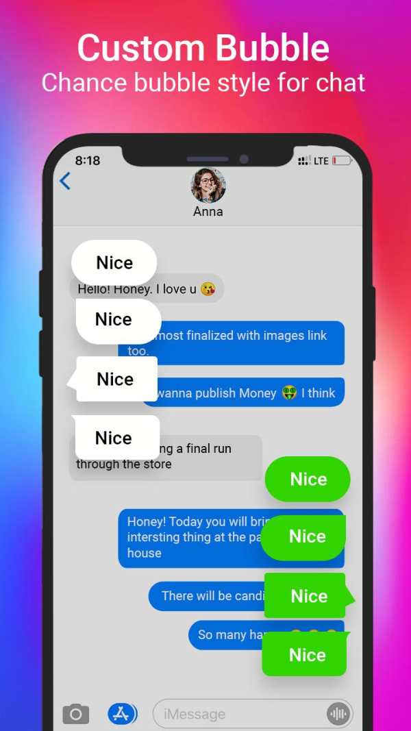 Themes Color Messenger - Color SMS, Customize chat screenshot 6