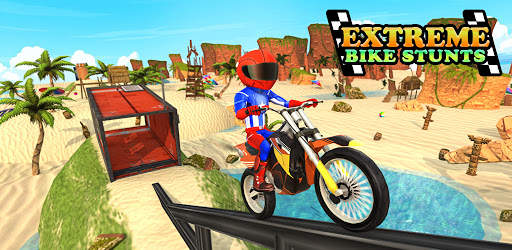 Superhero Moto Bike Stunt Racing Game screenshot 1