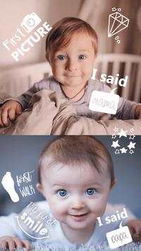 Baby Stickers Free & Photo Editor скриншот 3