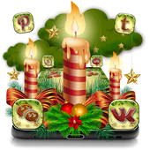 Christmas Decorations Candle Launcher Theme icon