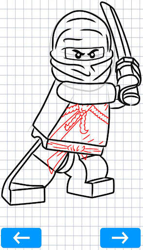 How to draw Ninja characters screenshot 2