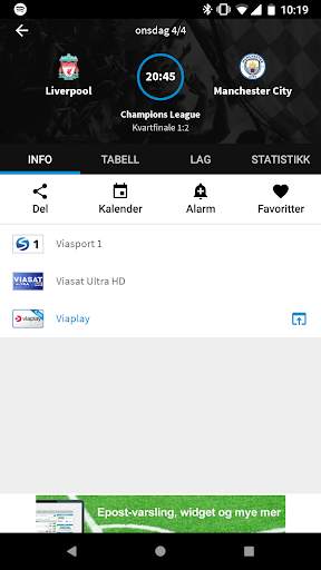 TVkampen.com sport på TV screenshot 3