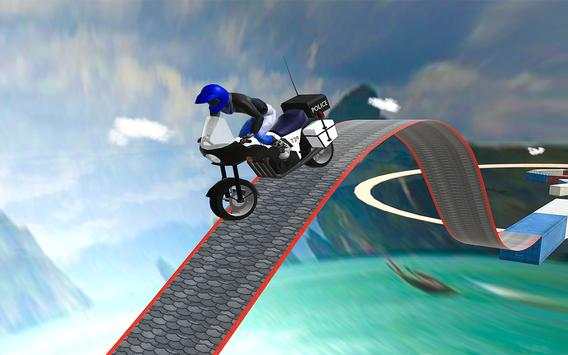 Racing Bike Impossible High-Sky Road 3D screenshot 5