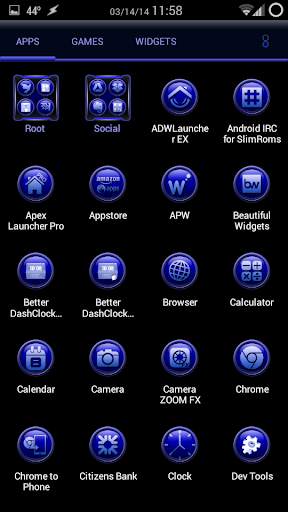 TrueBlue Apex/ADW/Nova screenshot 3