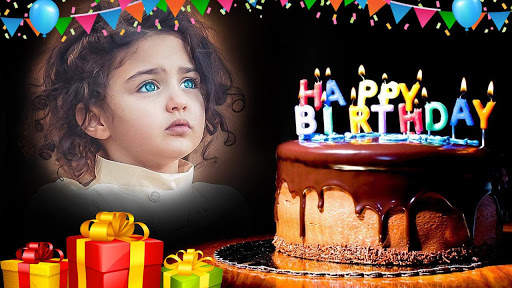 Happy Birthday Photo frame with Name Photo on Cake screenshot 1
