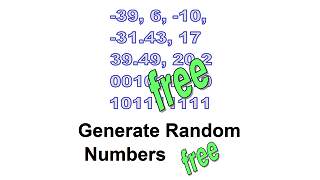 Generate Random Numbers - Free screenshot 1