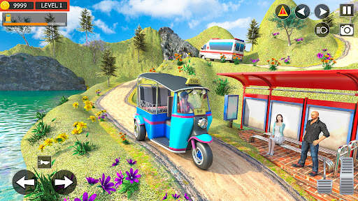 Tuk Tuk Auto Rickshaw Game 4D screenshot 3