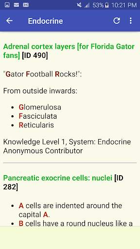 Histology Mnemonics screenshot 1