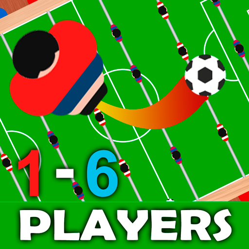 Foosball table soccer 1 2 3 4 5 6 players icon
