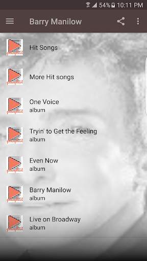 Barry Manilow songs screenshot 2