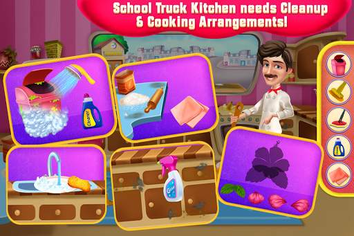 School Food Truck Cooking and Cleaning screenshot 5