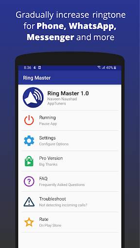 Ring Master - Increasing Ringtone Volume screenshot 1