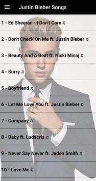 Justin Bieber SONGS OFFLINE ( 40 SONGS ) screenshot 1