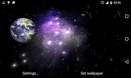 3D Galaxy Live Wallpaper HD screenshot 8