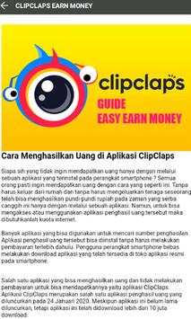 ClipClaps Guide Earn Money screenshot 2