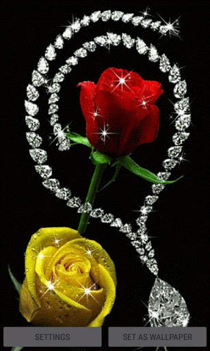 Diamond Rose Live Wallpaper screenshot 1