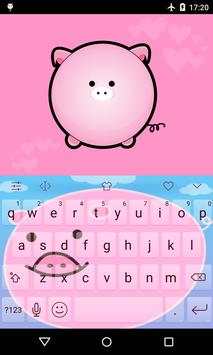 Emoji Keyboard-Pink Pig screenshot 1