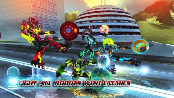 Super Robot Ball attack City Futuristic War screenshot 3