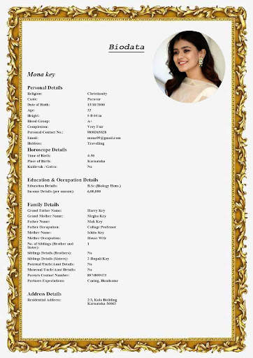 Marriage Biodata Maker screenshot 6