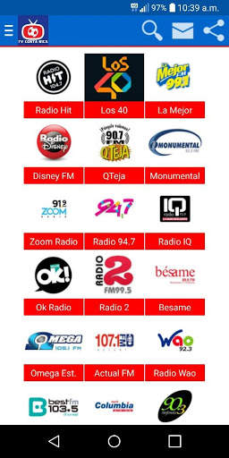 Radios & TV de Costa Rica en Vivo 2 تصوير الشاشة