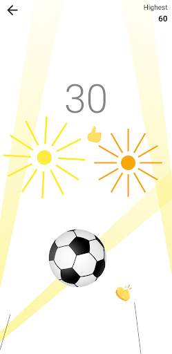 Messenger Football Soccer Game Tap Ball Juggle Tap screenshot 7