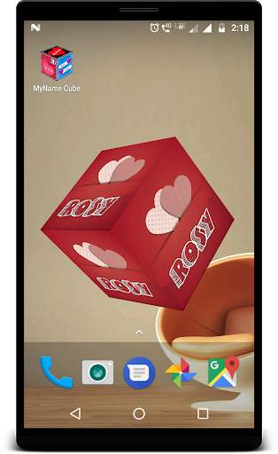3D My Name Cube Live Wallpaper screenshot 5