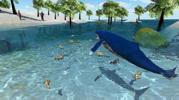 Angry Blue Ocean Whales Vs Hungry Shark Sim 2017 screenshot 1