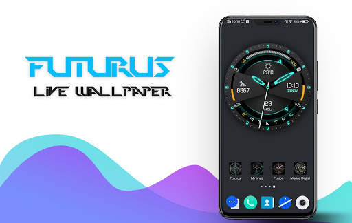 Futurus Watch Face & Clock Live Wallpaper screenshot 10