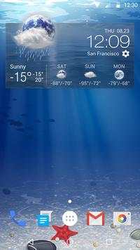 Clock And Weather Wallpaper screenshot 1