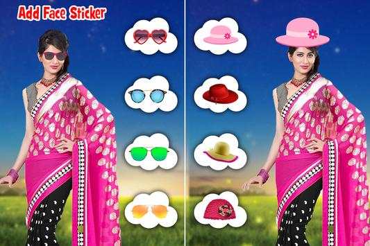 Lahenga Saree Woman Photo Editor 3 تصوير الشاشة