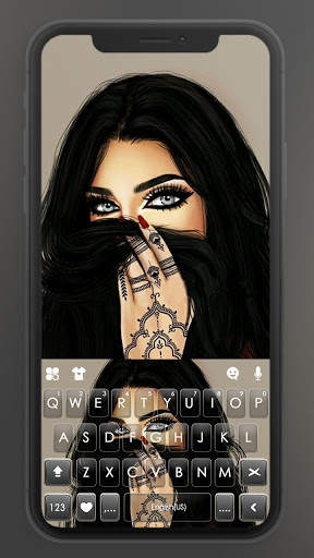 Hình nền bàn phím Sexy Eyes Cool screenshot 1