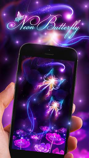Fluorescent Butterfly Live Wallpaper screenshot 5