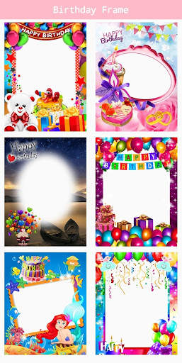 Birthday photo frame with name screenshot 3