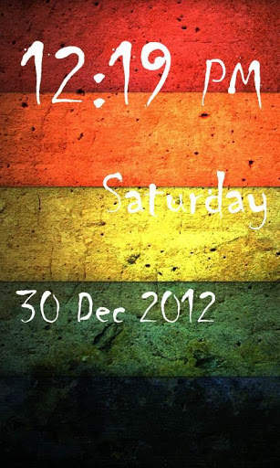 Digital Clock Live Wallpaper screenshot 2