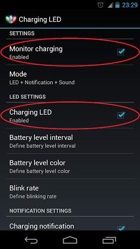 Charging LED screenshot 2