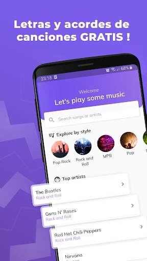 ChordCloud: Letras y Acordes de Guitarra Gratis screenshot 1