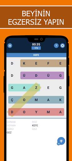 Kelime arama bulmaca - Ücretsiz Kelime Oyunları screenshot 5
