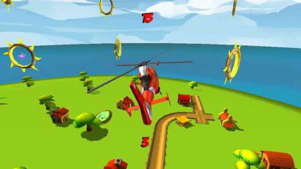 Helicopter Flying Race Game 3D screenshot 1